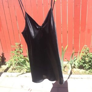 Vintage black slip dress